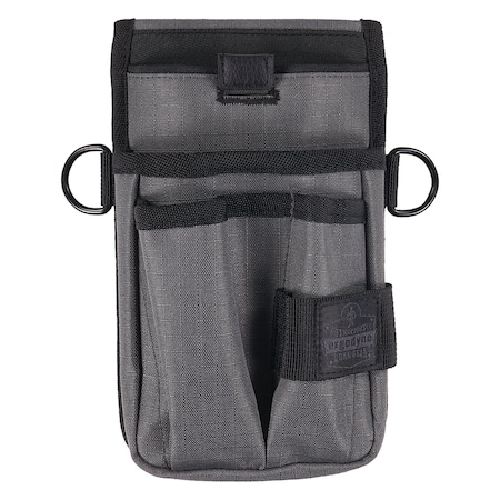 Ergodyne Belt, Gray Tool Pouch with Device Holster Belt Loop, Gray, Polyester 5568